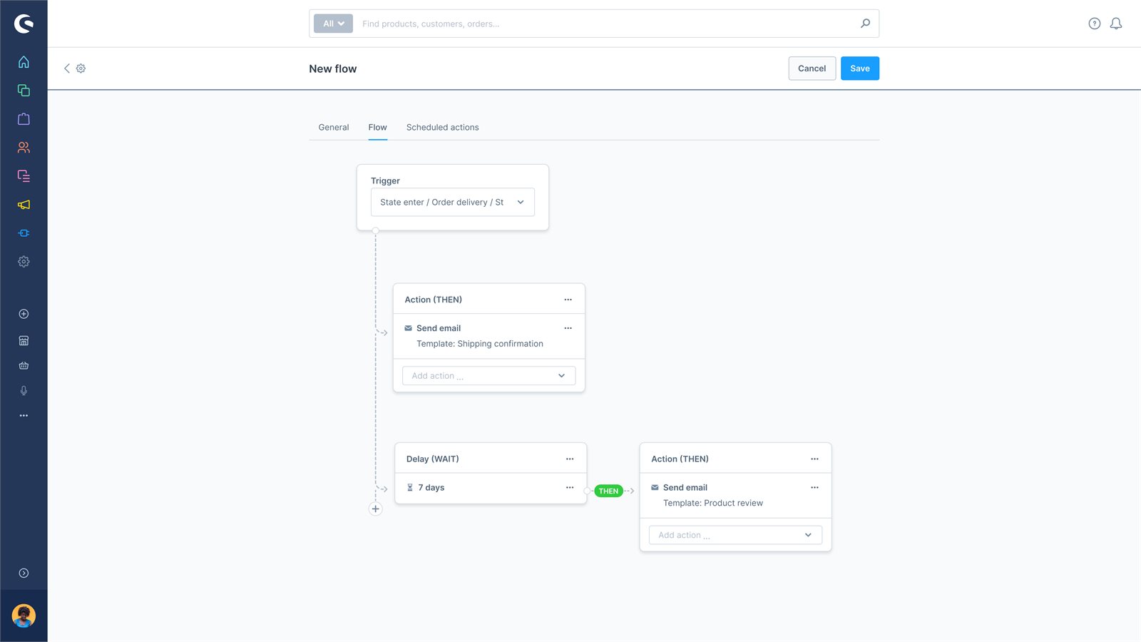 Shopware Flow Builder